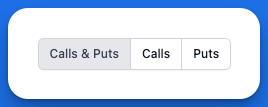 calls and puts selector